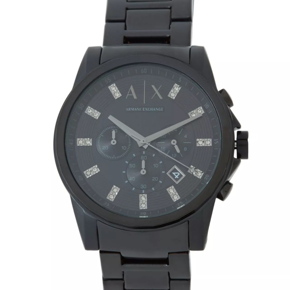 Armani Exchange Dark Chronograph Timepiece
